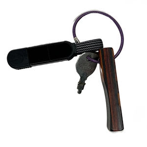 InChargeX data transfer cable on a keychain